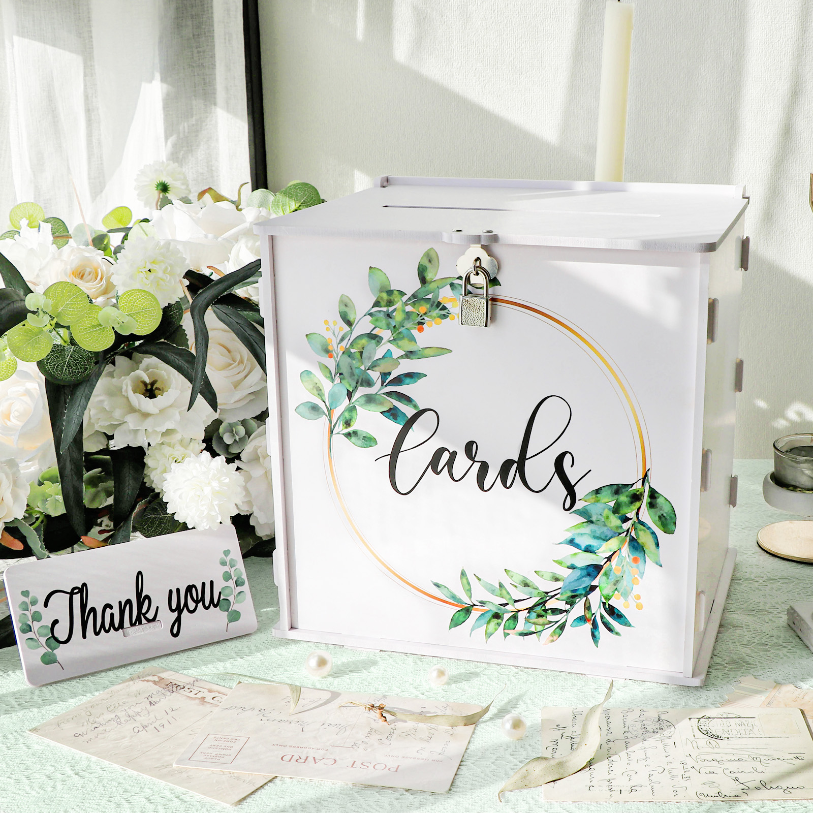 Wedding Card Box - Wedding Card Box with Lock, PVC