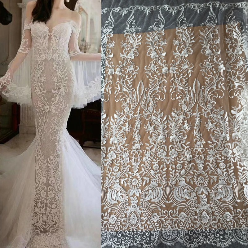 Wedding Dress Supply - High Quality High End Patterned Embroidered