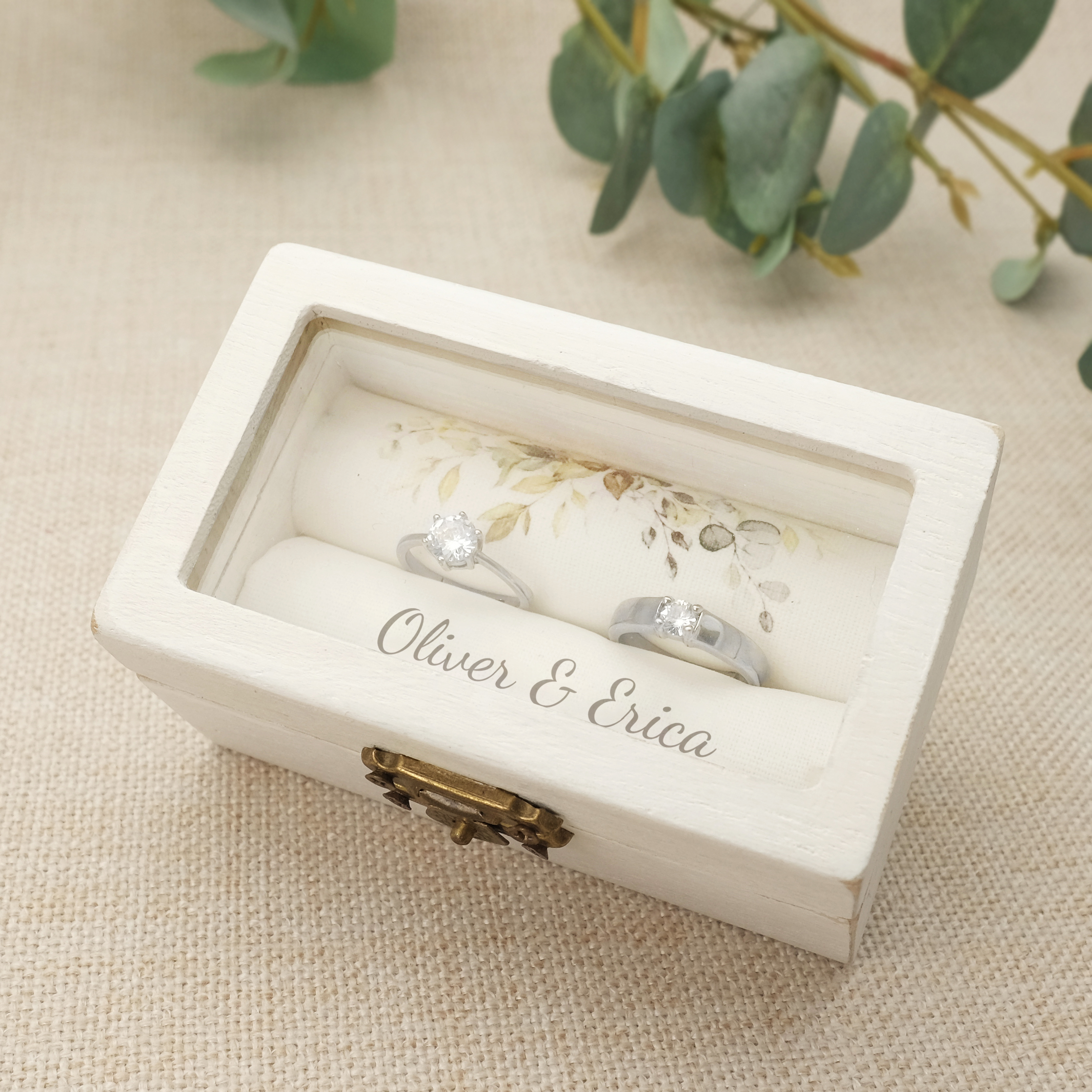 Ring Bearer Pillow - Personalised Wedding Ring Box,Ring Box for