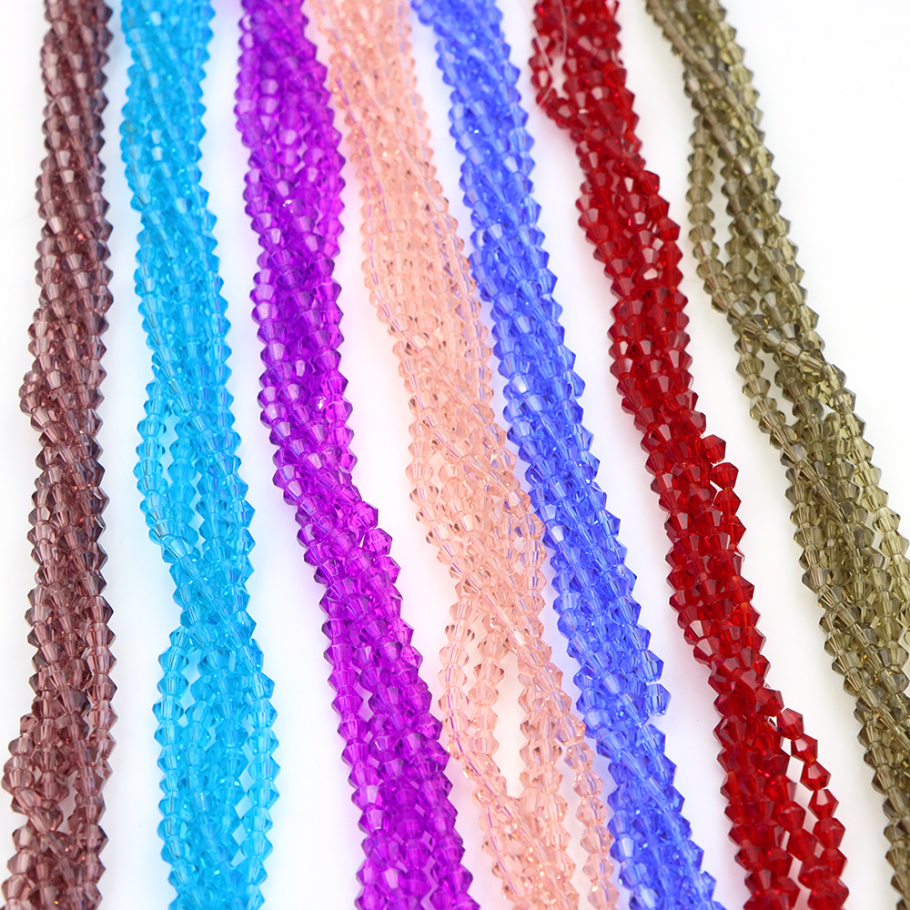 Wedding Supply Wholesale - Wholesale 4mm Crystal Glass Bicone Bead