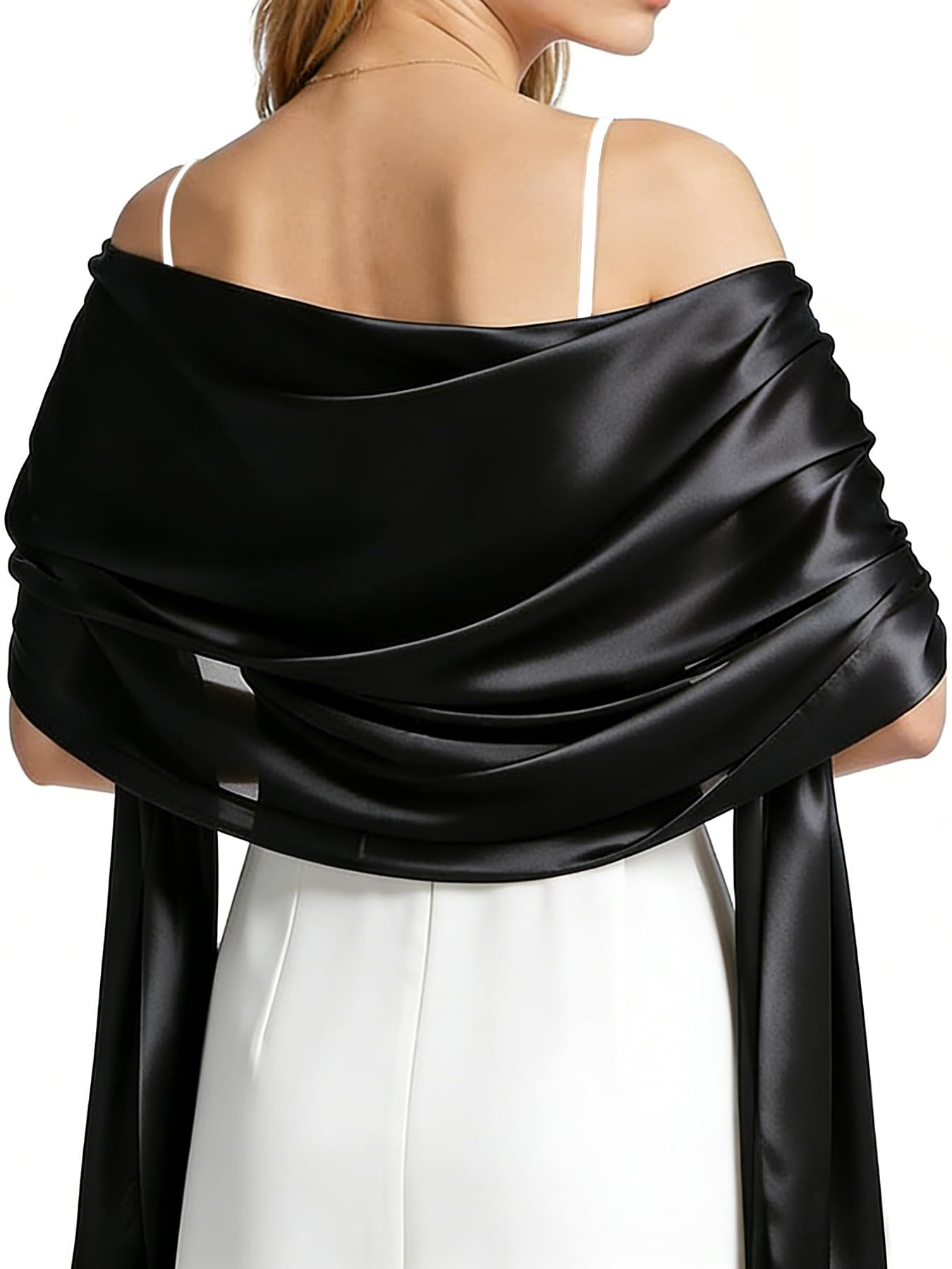 Wedding Dress Supply - Satin Shawl Wraps for Women Evening