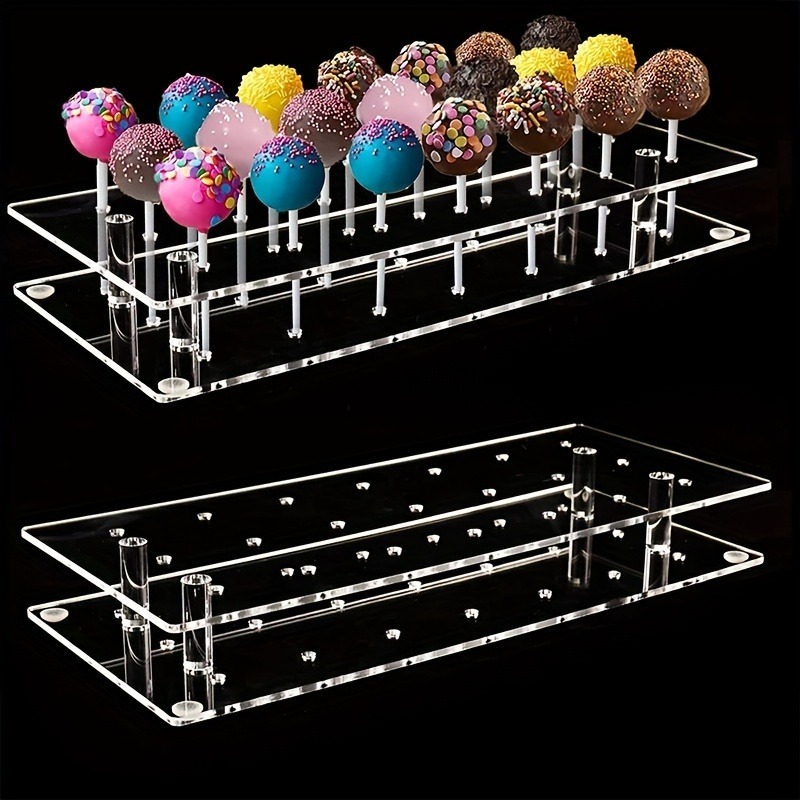 Wedding Cake Supply - 2-Pack Clear Acrylic Cake Pop Display