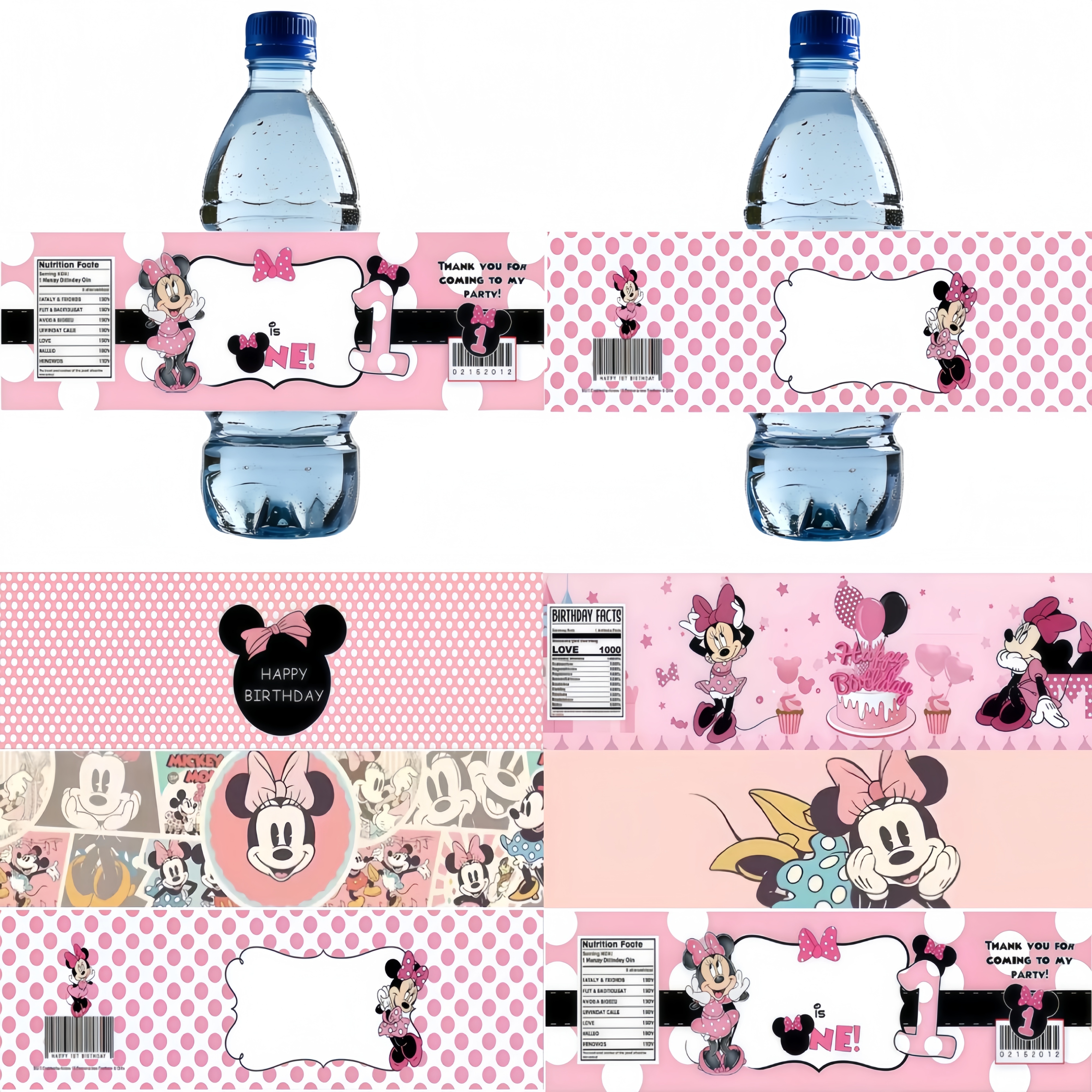 Minnie Party Supplies Bottle L - Wedding Water Supply のレビューと価格