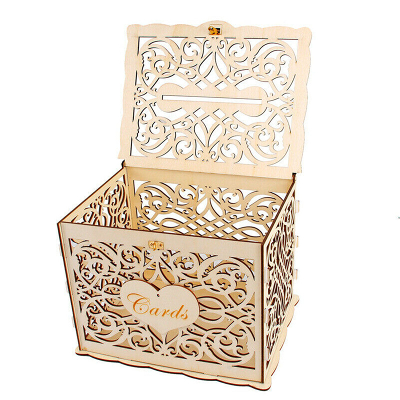 30X24X21cm DIY Wedding Gift Ca - Wedding Card Box のレビューと価格
