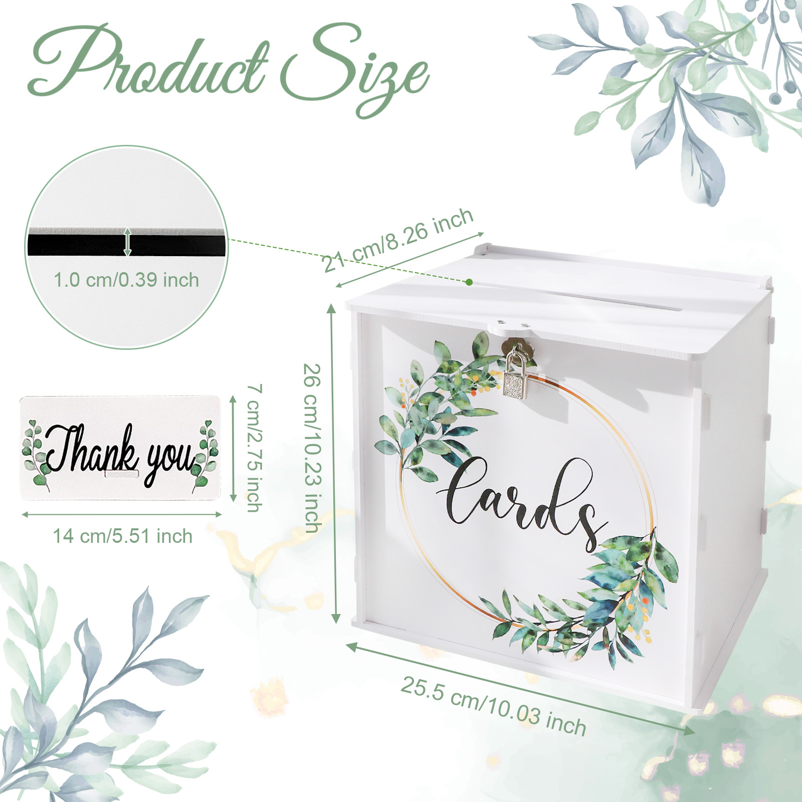 Wedding Card Box with Lock, PV - Wedding Card Box のレビューと価格