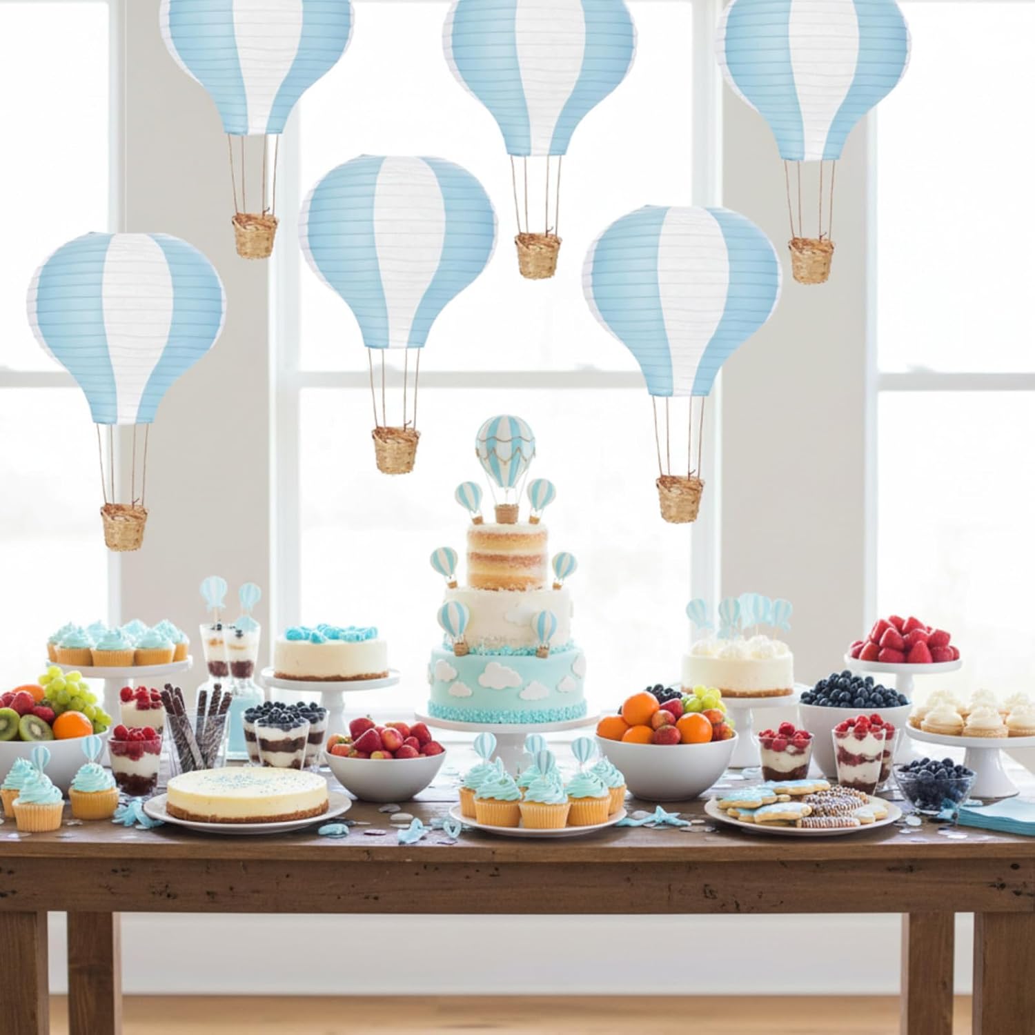 6-12Pcs Hanging Hot Air Balloo - Confetti Balloon Set のレビューと価格