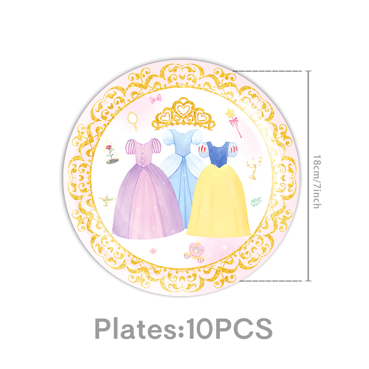 Princess Dress Girls Birthday  - Confetti Balloon Set のレビューと価格
