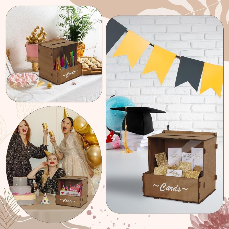 DIY Wooden Wedding Card Box St - Wedding Card Box のレビューと価格