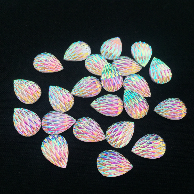 60pcs 10*14mm Water Drop Shiny - Wedding Water Supply のレビューと価格