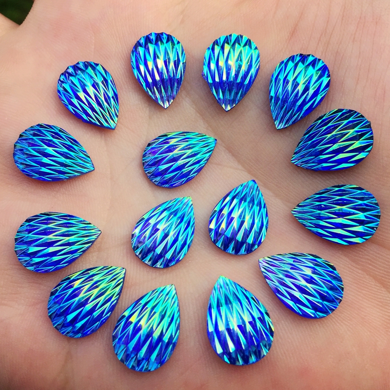 60pcs 10*14mm Water Drop Shiny - Wedding Water Supply のレビューと価格