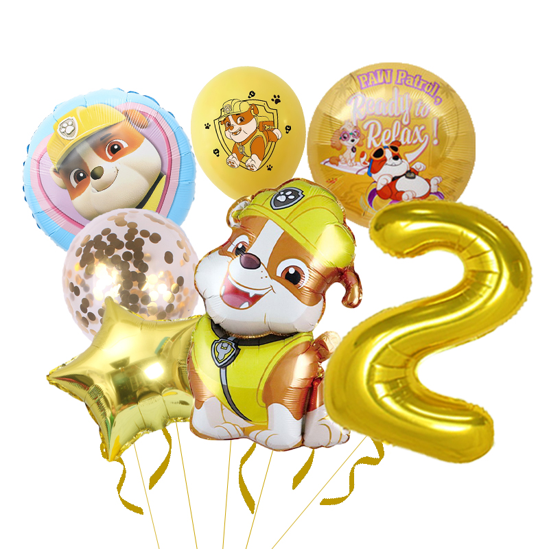 7pcs Paw Patrol Rubble Balloon - Confetti Balloon Set のレビューと価格
