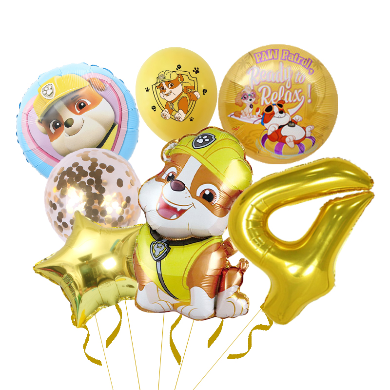 7pcs Paw Patrol Rubble Balloon - Confetti Balloon Set のレビューと価格