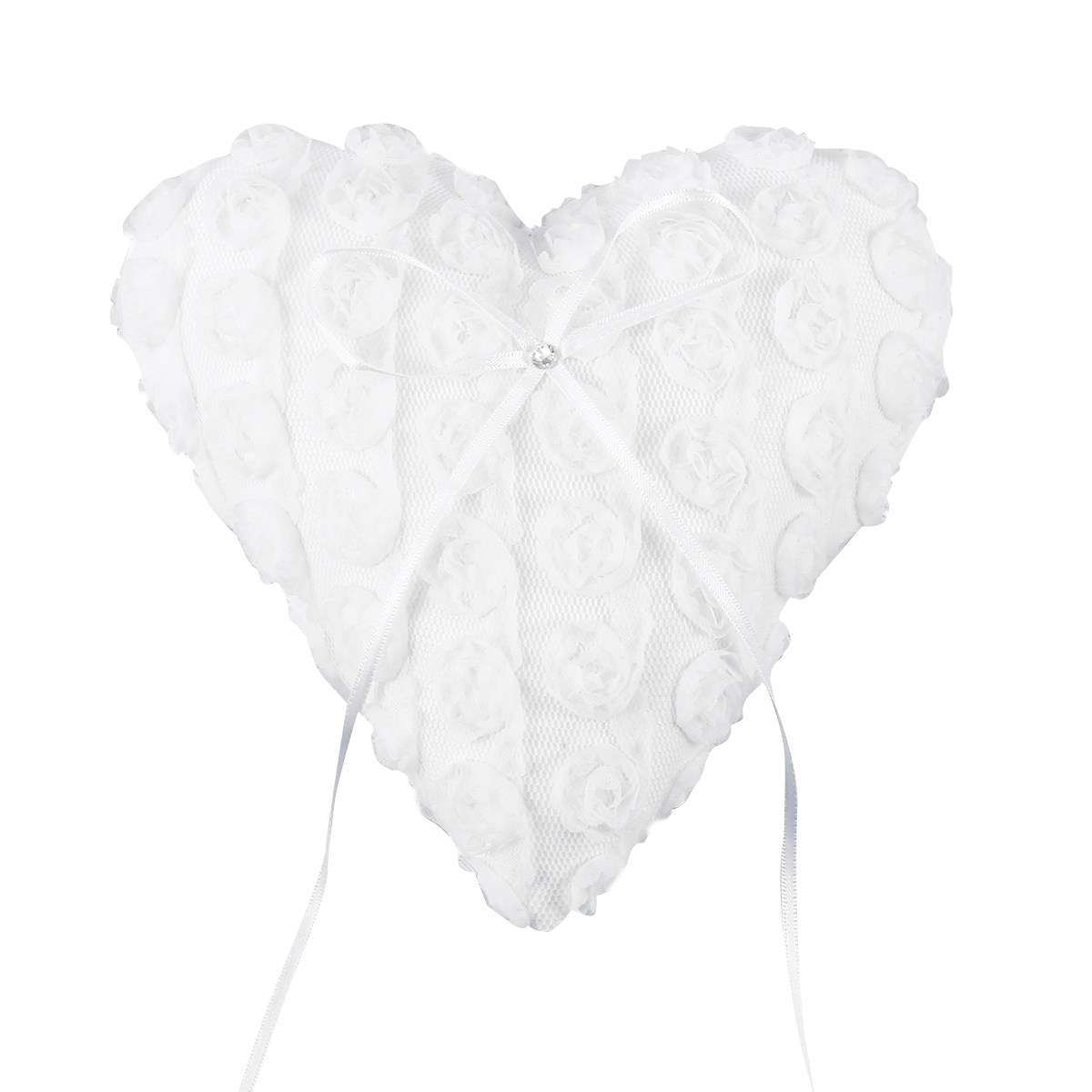 Heart Wedding Ring Pillow 15x1 - Ring Bearer Pillow のレビューと価格
