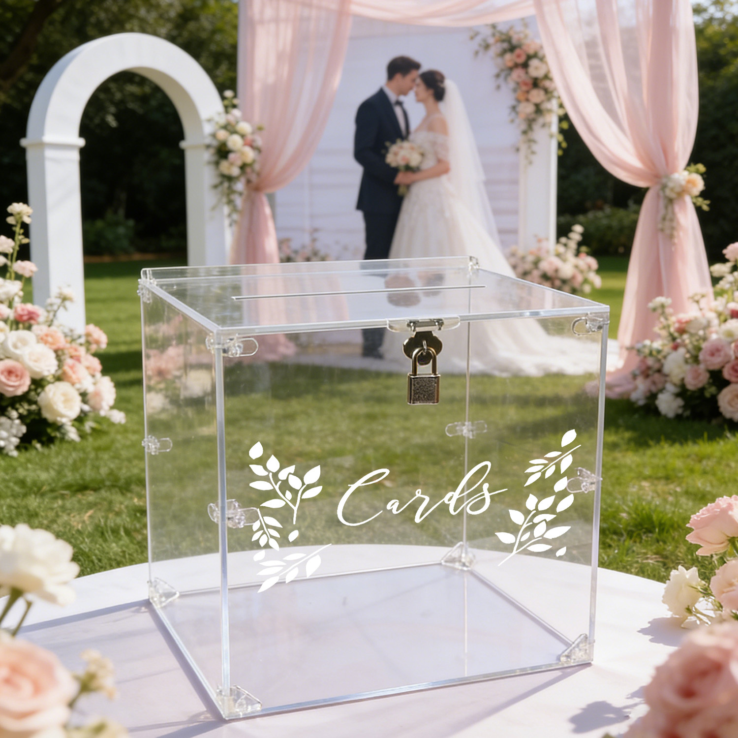 Acrylic Wedding Card Boxes wit - Wedding Card Box のレビューと価格