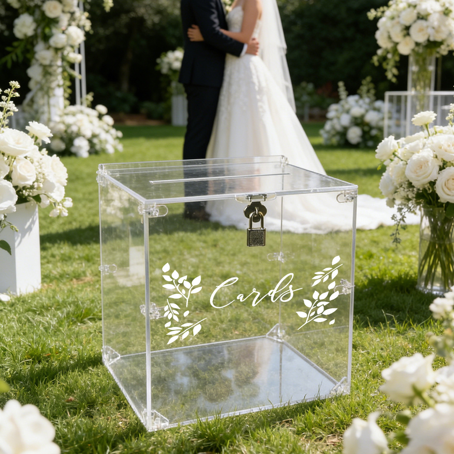 Acrylic Wedding Card Boxes wit - Wedding Card Box のレビューと価格