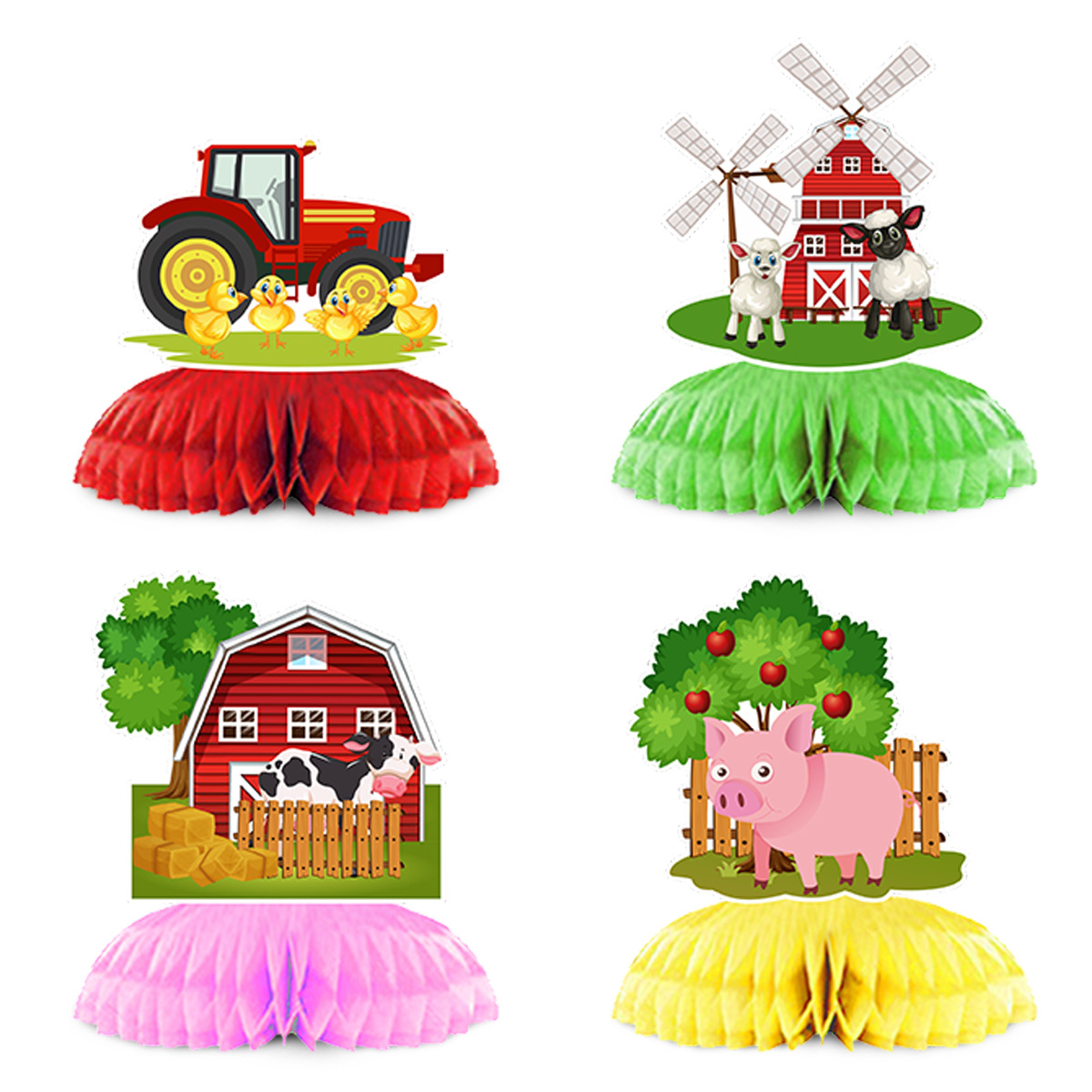 Cartoon Farm Animal Theme Birt - Confetti Balloon Set のレビューと価格