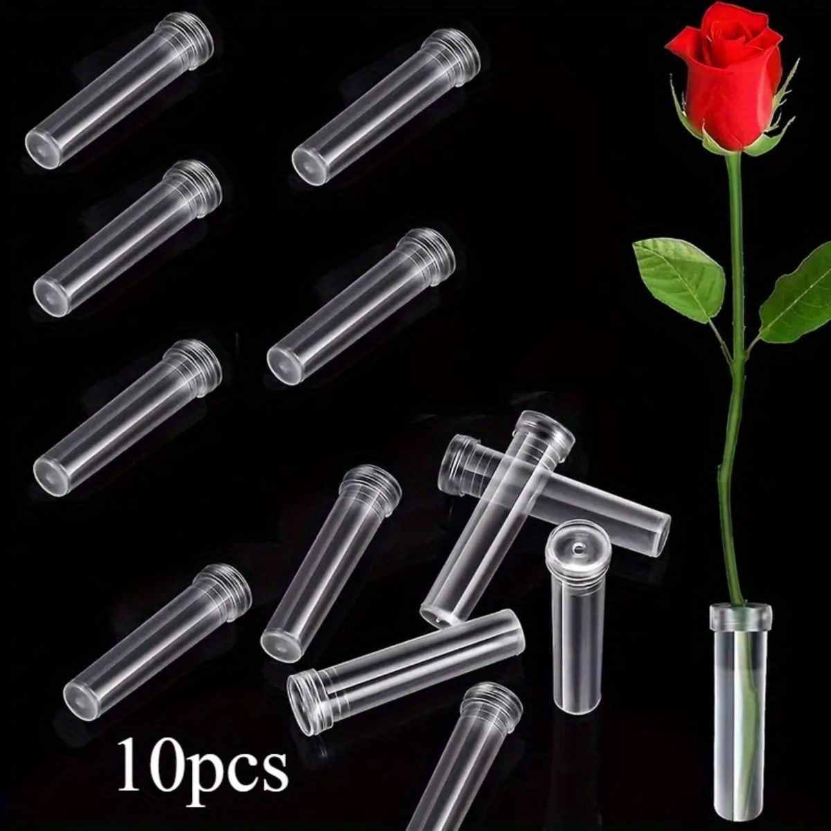 10Pc Transparent Plastic Flora - Wedding Water Supply のレビューと価格