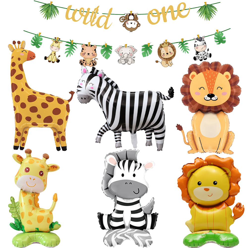 Jungle Animals Party Banner De - Confetti Balloon Set のレビューと価格