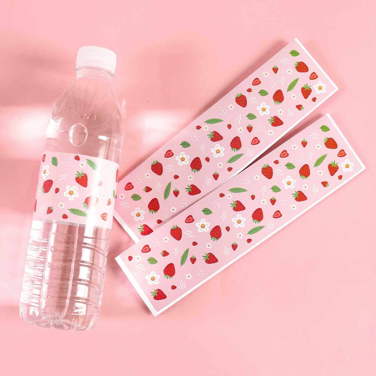 10pcs Strawberry Water Bottle  - Wedding Water Supply のレビューと価格