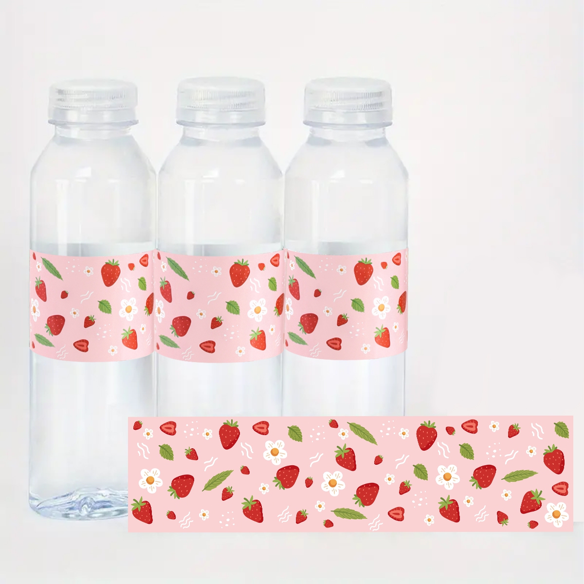 10pcs Strawberry Water Bottle  - Wedding Water Supply のレビューと価格
