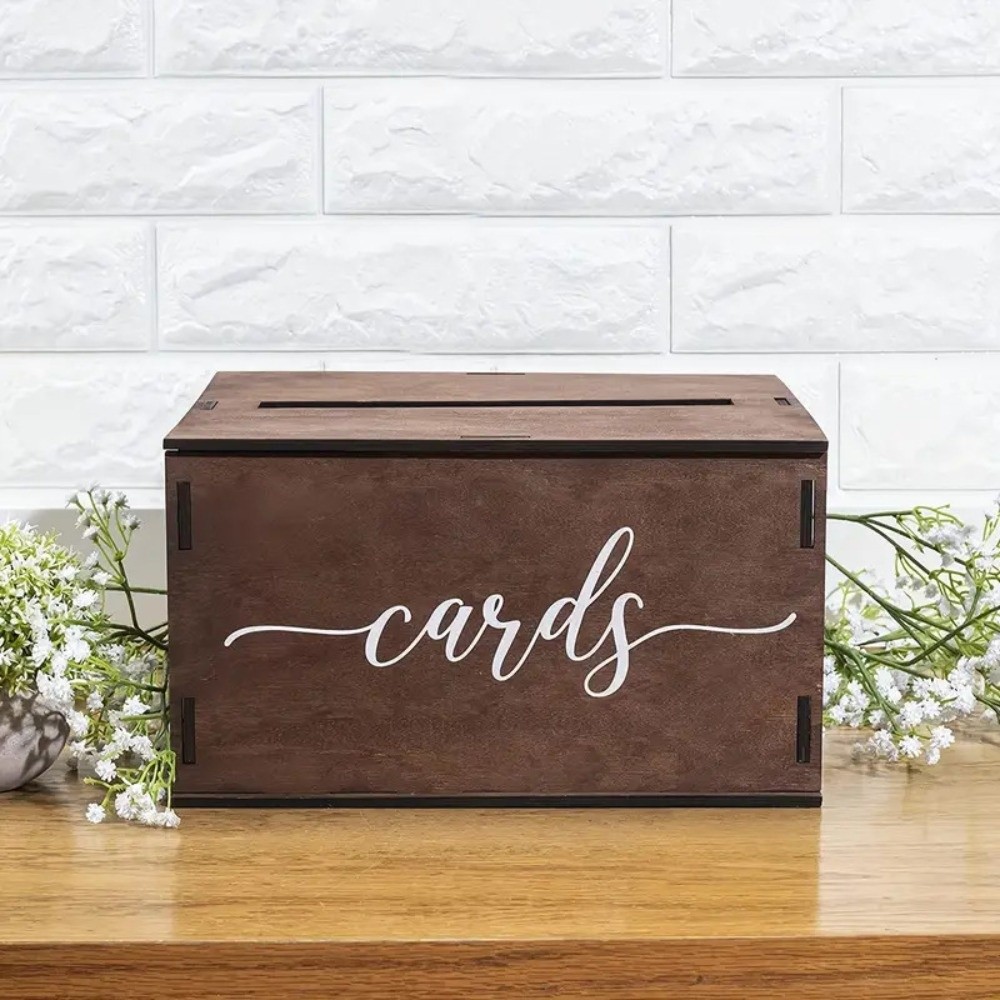 New Wooden Wedding Card Box De - Wedding Card Box のレビューと価格