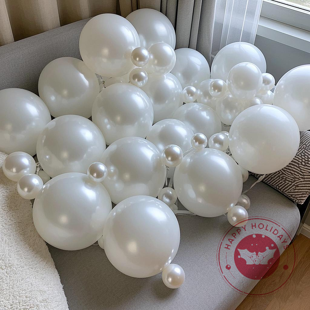 5/10/12inch Pearl White Balloo - Wedding Supply Wholesale のレビューと価格