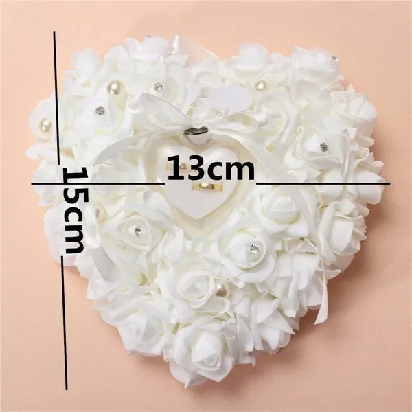 White Ring Bearer Pillow Cushi - Ring Bearer Pillow のレビューと価格