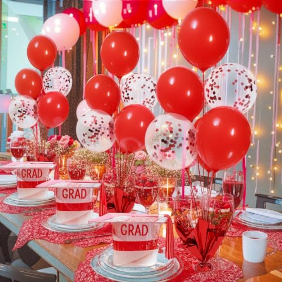 6 Set Christmas Table Balloons - Confetti Balloon Set のレビューと価格