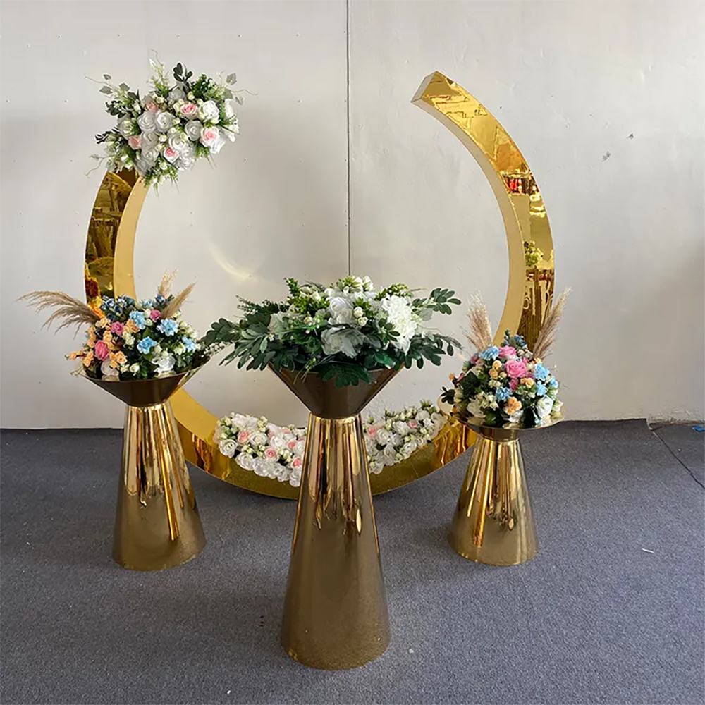 Hot Sale Gold Trim Flower Acry - Supplier Wedding のレビューと価格