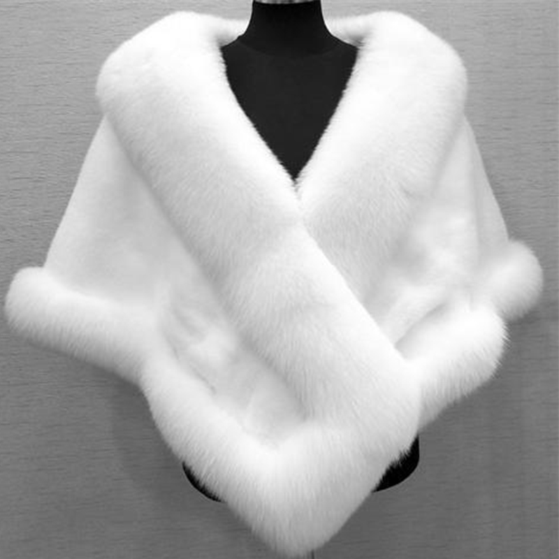 Women Winter Faux Mink Fox Fur - Wedding Dress Supply のレビューと価格