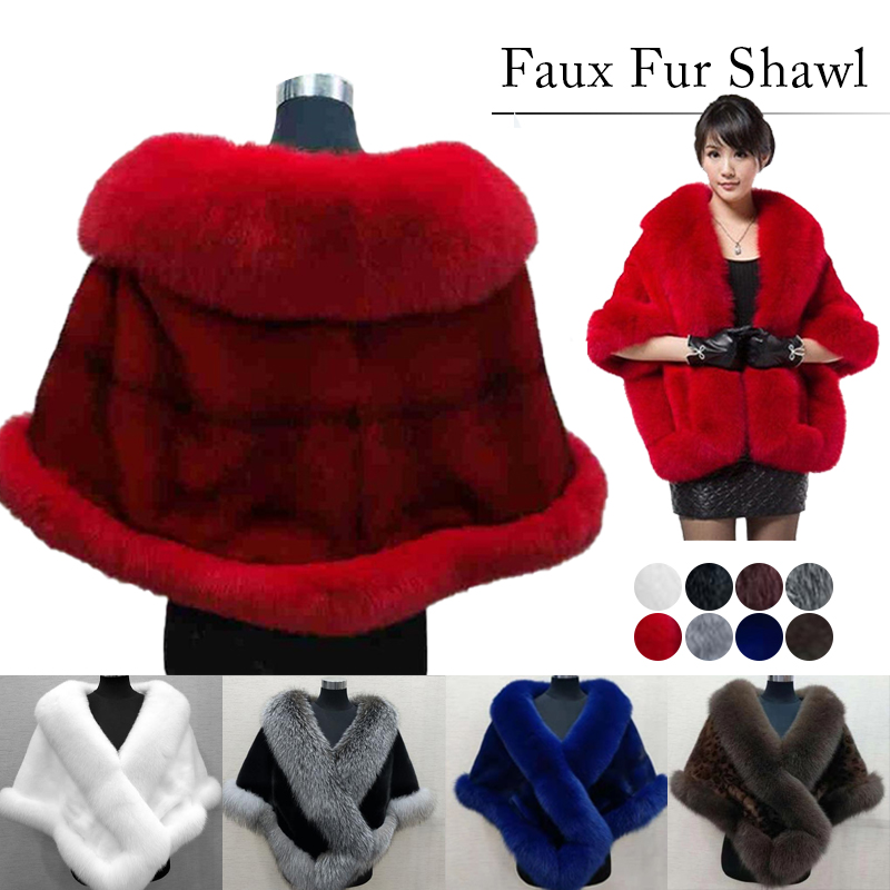 Women Winter Faux Mink Fox Fur - Wedding Dress Supply のレビューと価格