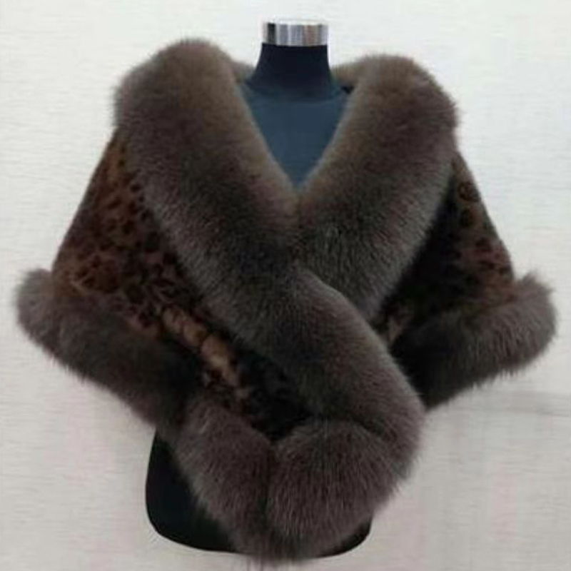 Women Winter Faux Mink Fox Fur - Wedding Dress Supply のレビューと価格