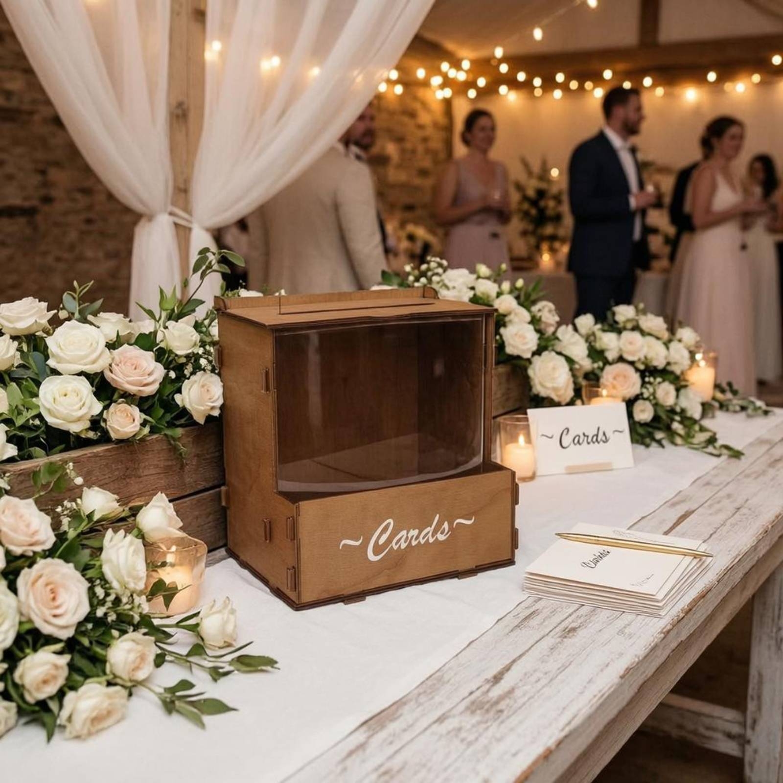 Wooden Wedding Card Box Large  - Wedding Card Box のレビューと価格