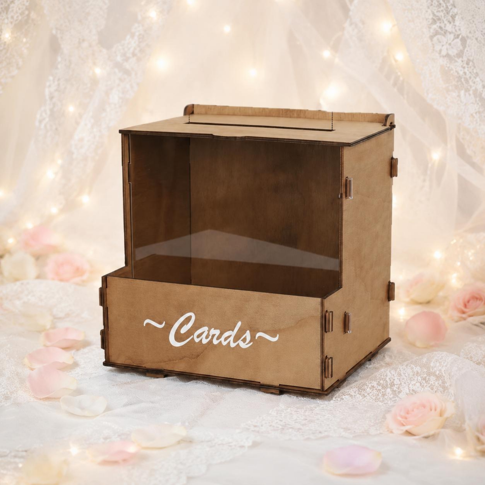 Wooden Wedding Card Box Large  - Wedding Card Box のレビューと価格