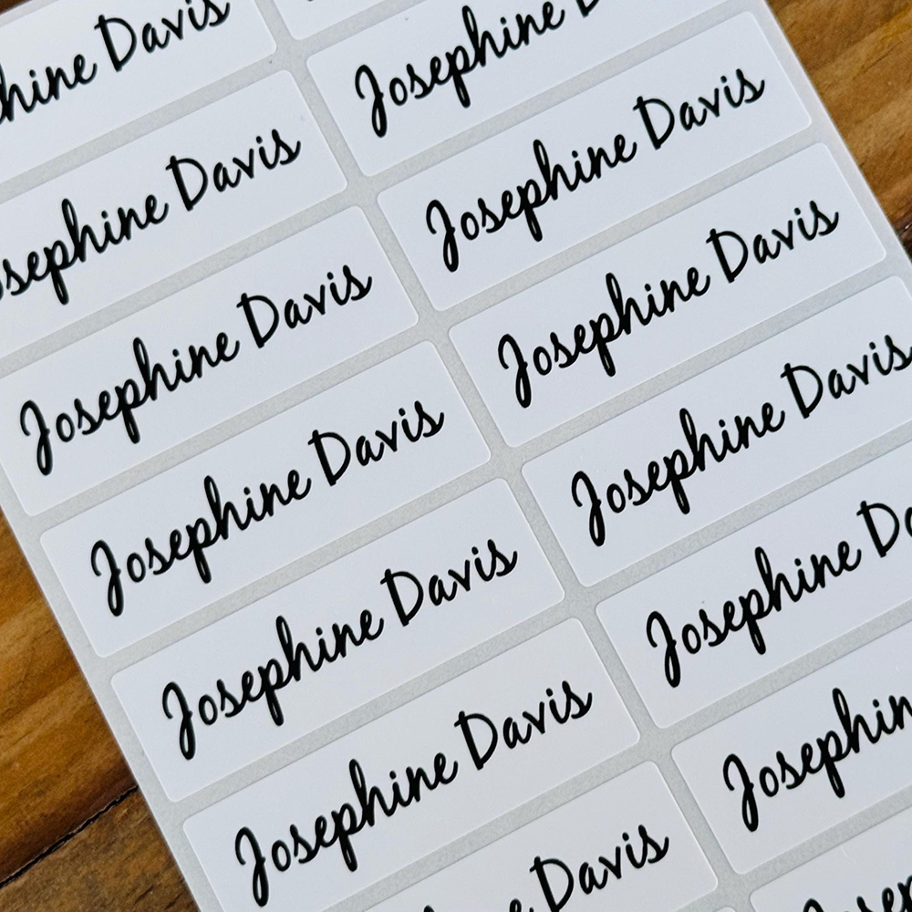 Custom 50pcs White Name Sticke - Wedding Water Supply のレビューと価格