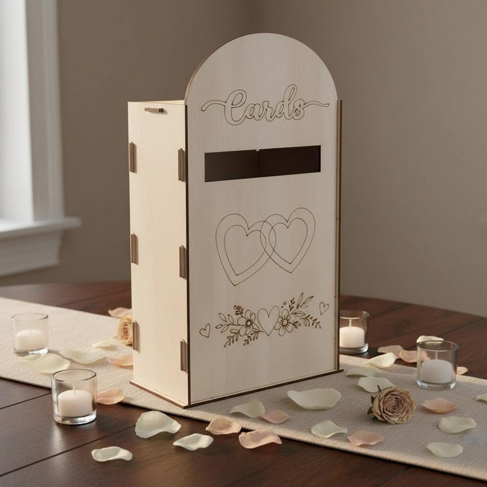 Wooden Wedding Card Box Laser  - Wedding Card Box のレビューと価格
