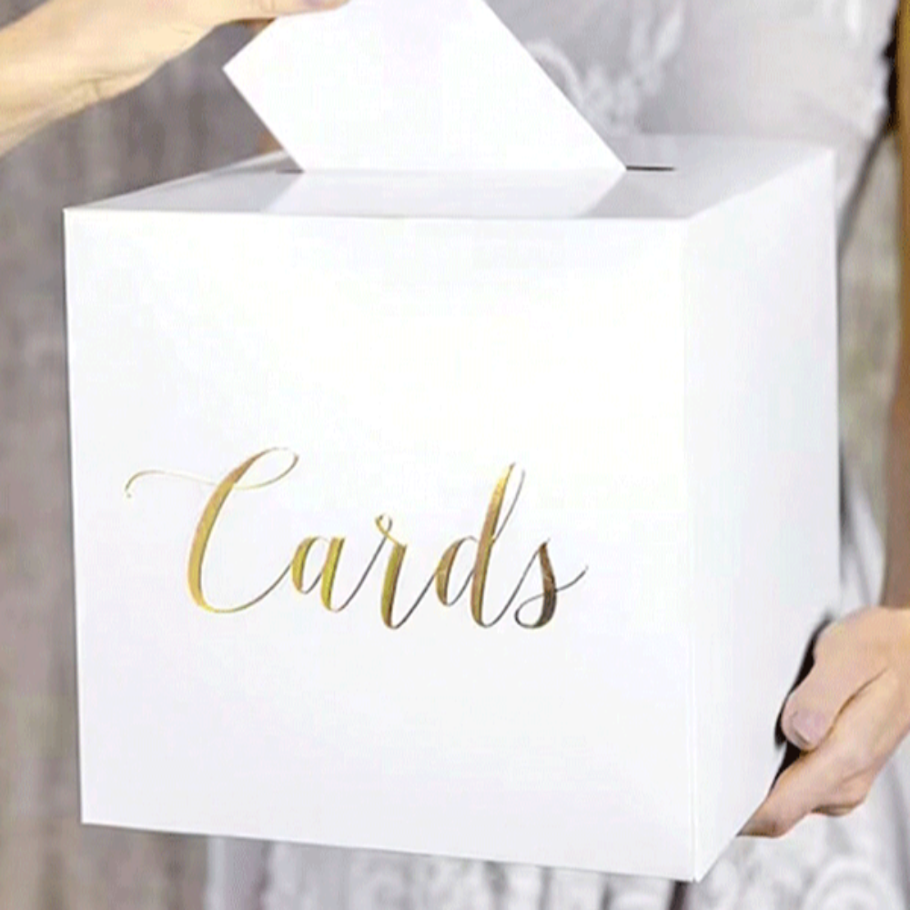 Envelope Boxes White Black Wed - Wedding Card Box のレビューと価格