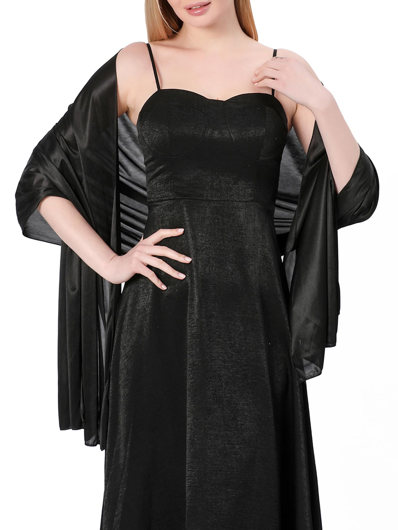 Satin Shawl Wraps for Women Ev - Wedding Dress Supply のレビューと価格