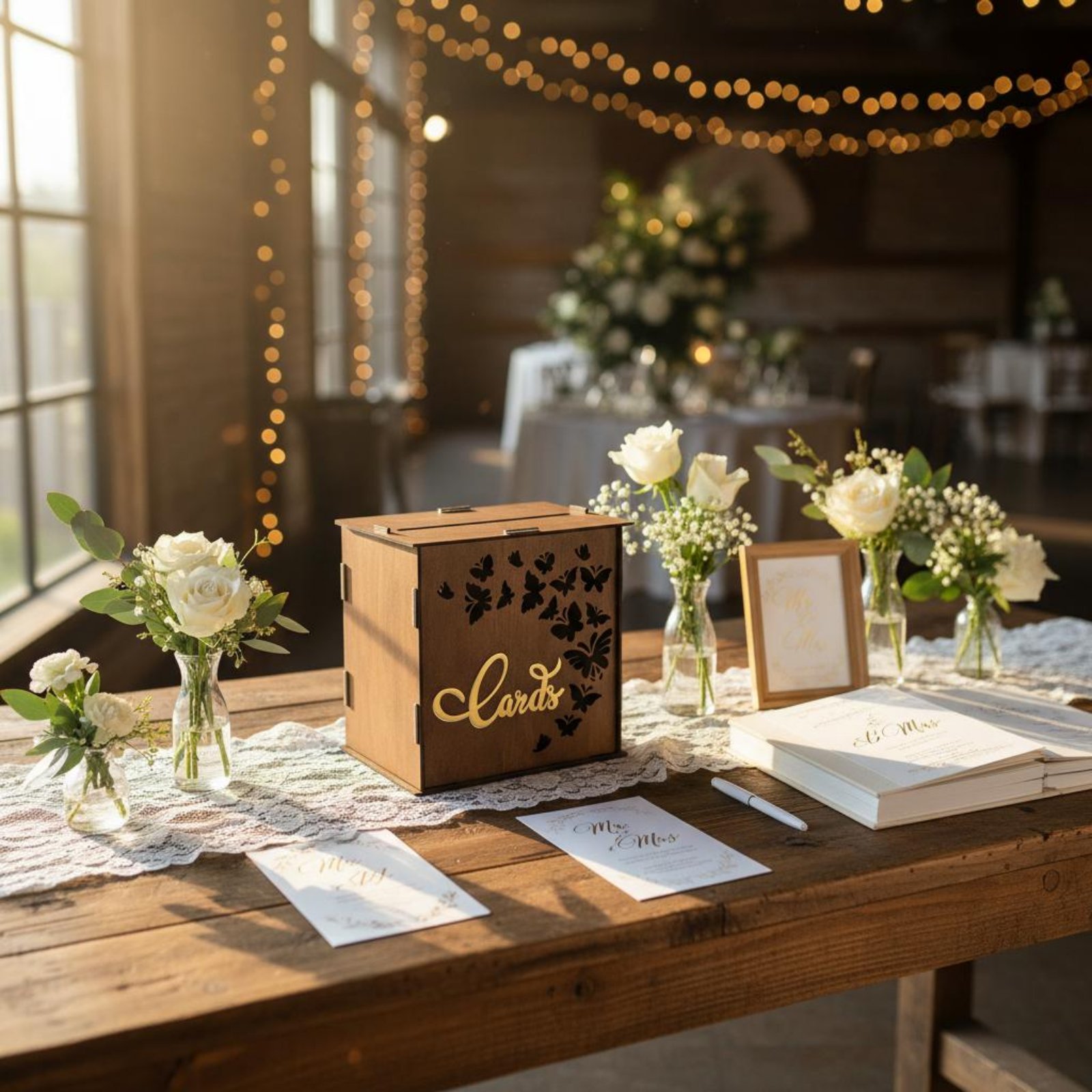 Wedding Card Box Cards Slot Wo - Wedding Card Box のレビューと価格