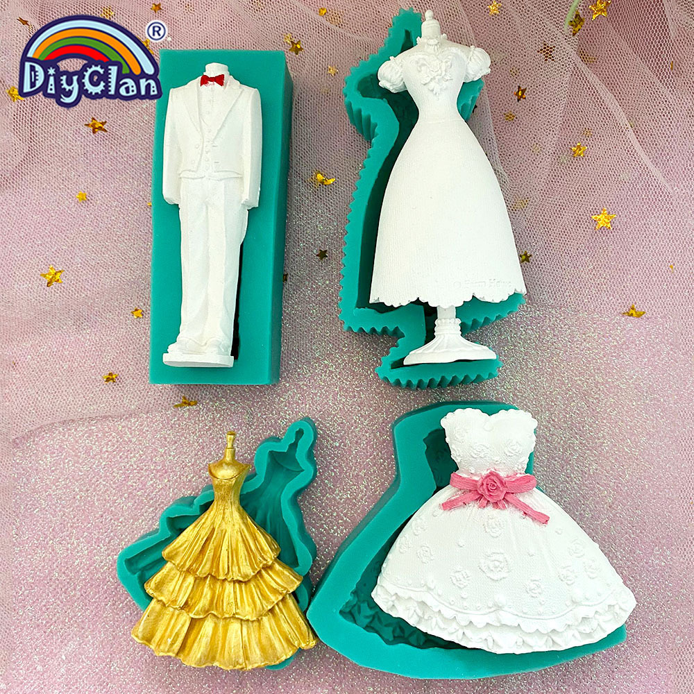 Marry Decoration Silicone Mold - Wedding Dress Supply のレビューと価格
