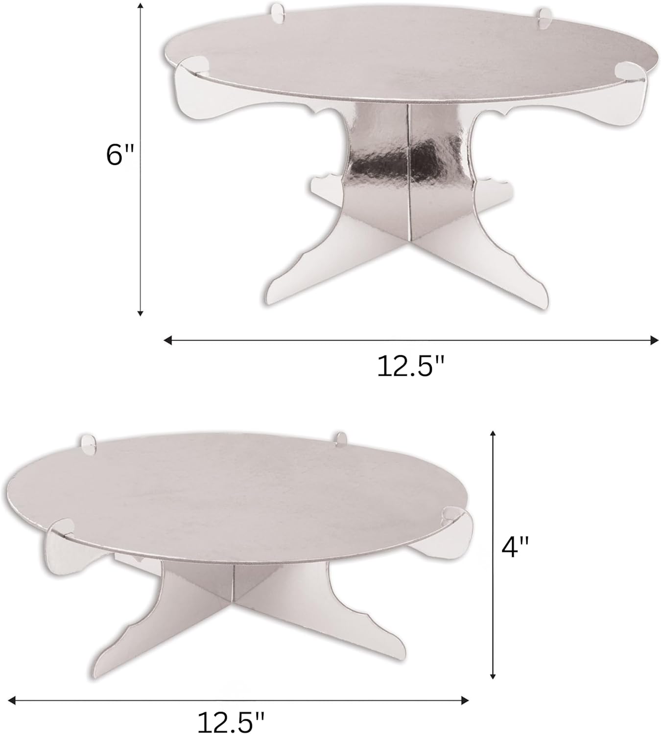Metallic Cake Stands for Weddi - Wedding Cake Supply のレビューと価格