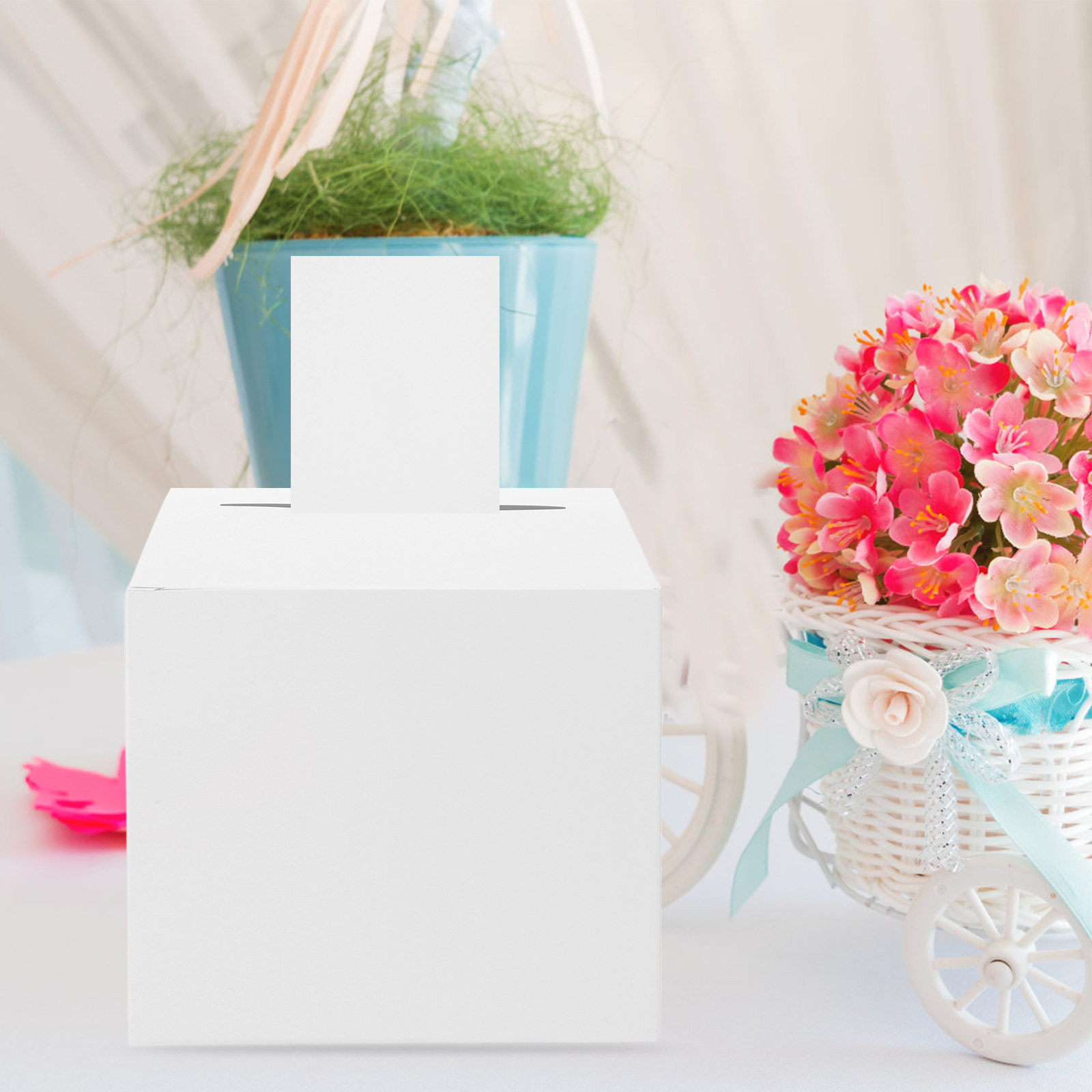 1Set Wedding Card Box White Pa - Wedding Card Box のレビューと価格