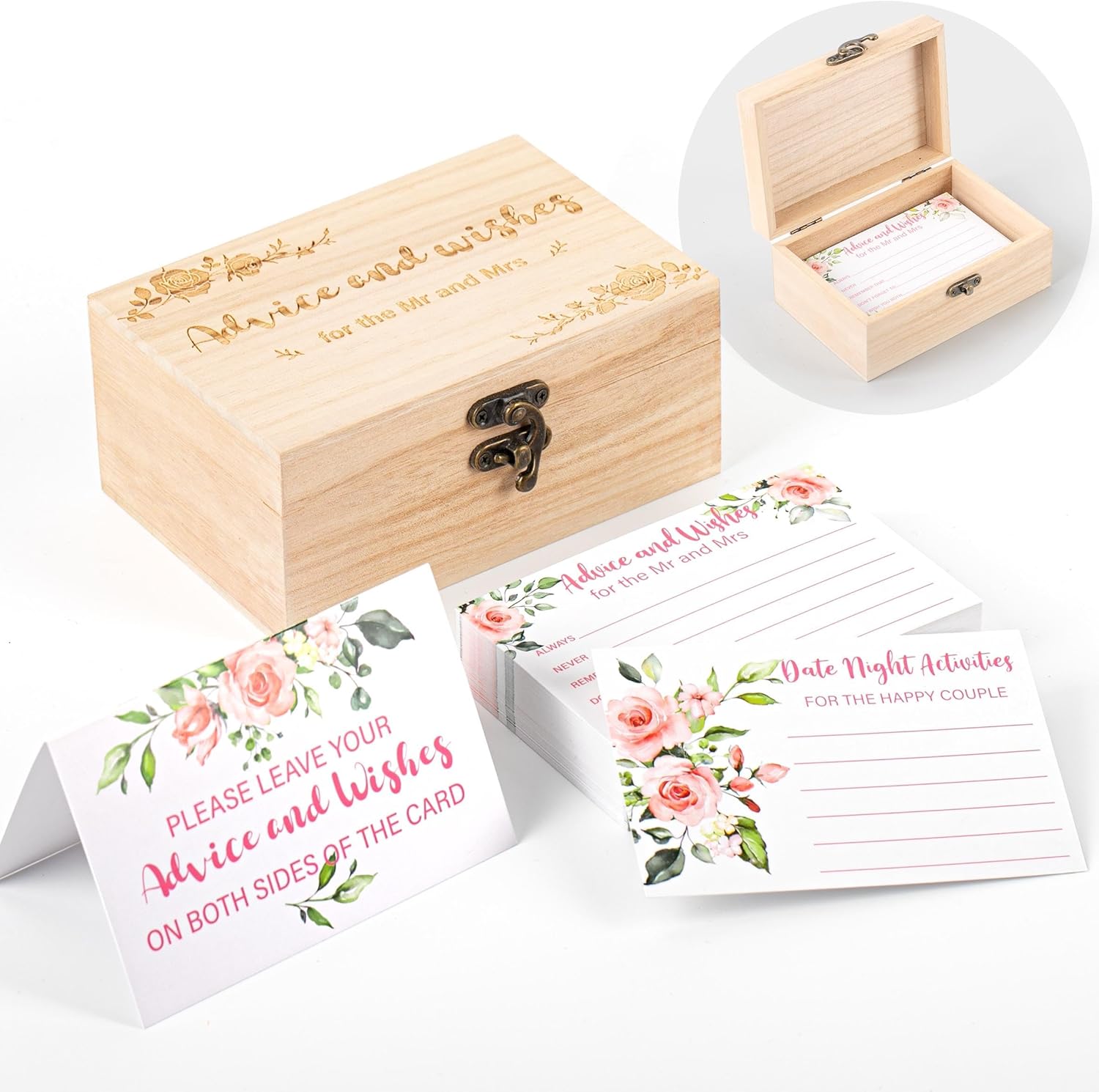 72 Pcs Wedding Advice and Wish - Wedding Card Box のレビューと価格