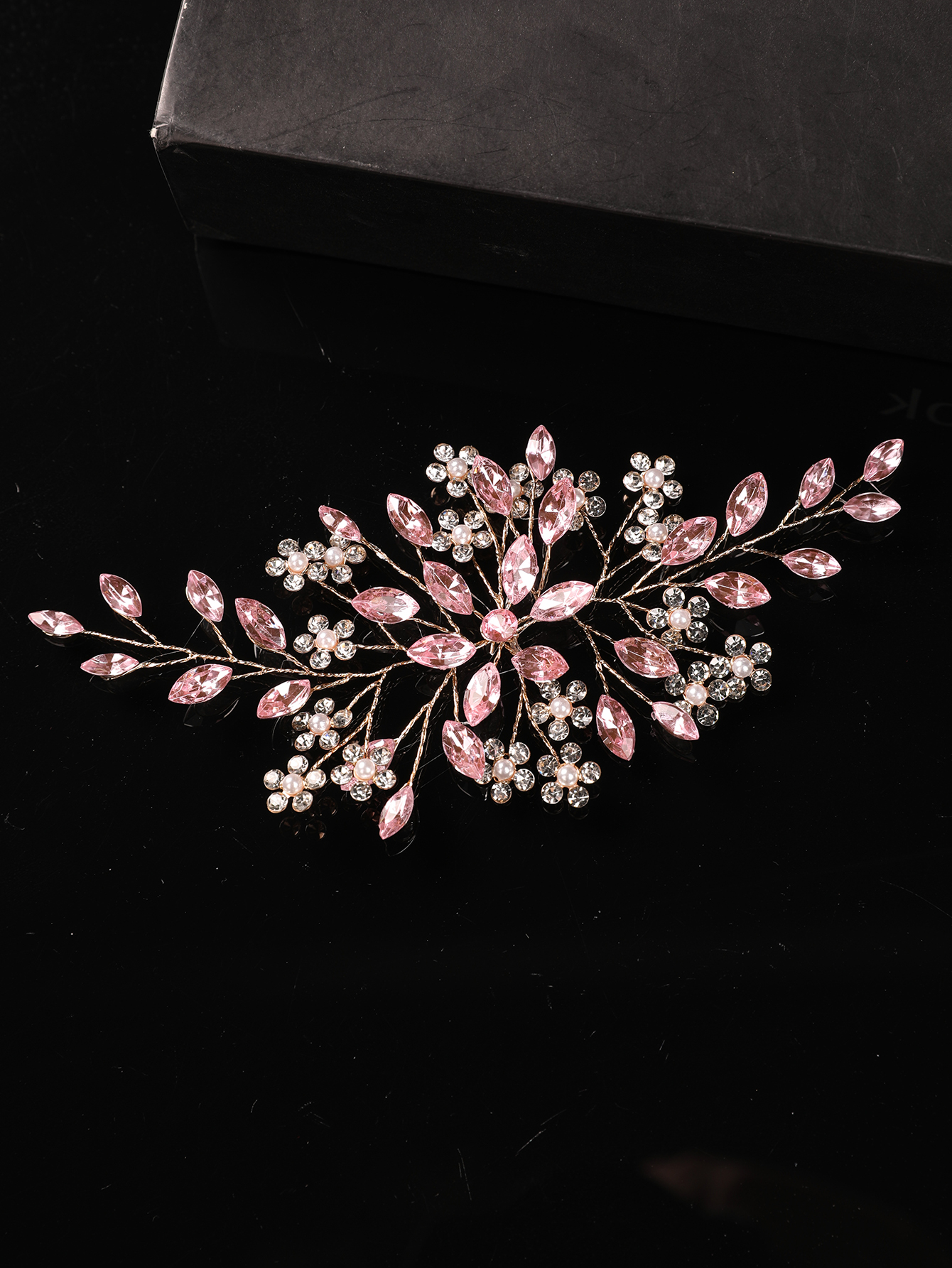 Soft Pink Crystal Bridal Headp - Wedding Dress Supply のレビューと価格