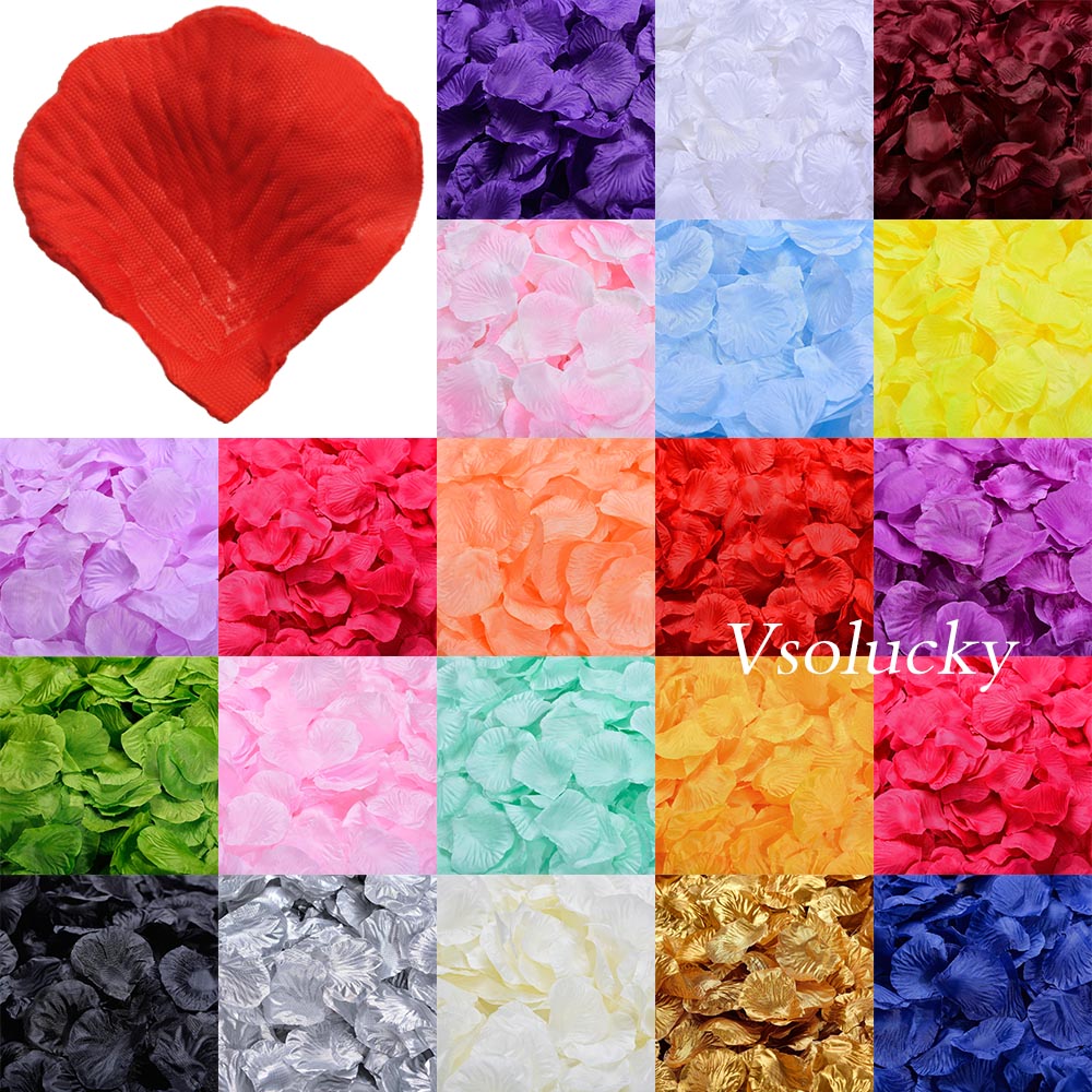 100pcs Silk Rose Petals Table  - Supply Wedding Venue のレビューと価格