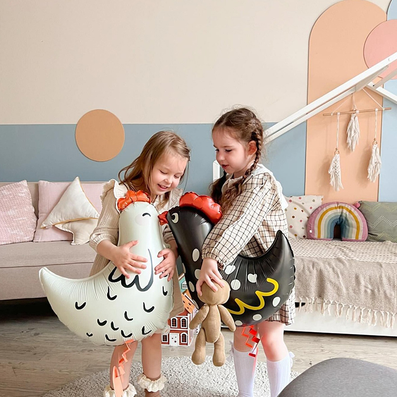 2Pcs Chicken-Shaped Aluminum F - Confetti Balloon Set のレビューと価格