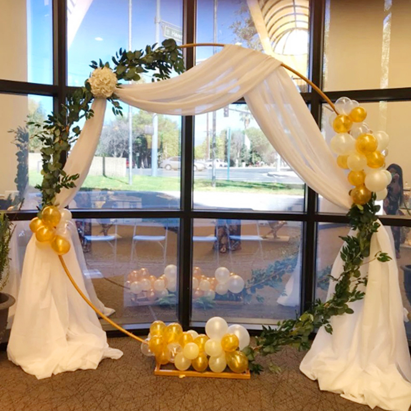 Wedding Arch Stand Round Metal - Confetti Balloon Set のレビューと価格