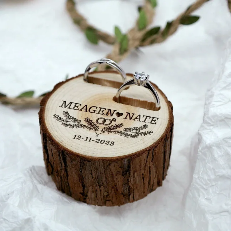1PCS Free Custom Tree Wooden S - Ring Bearer Pillow のレビューと価格