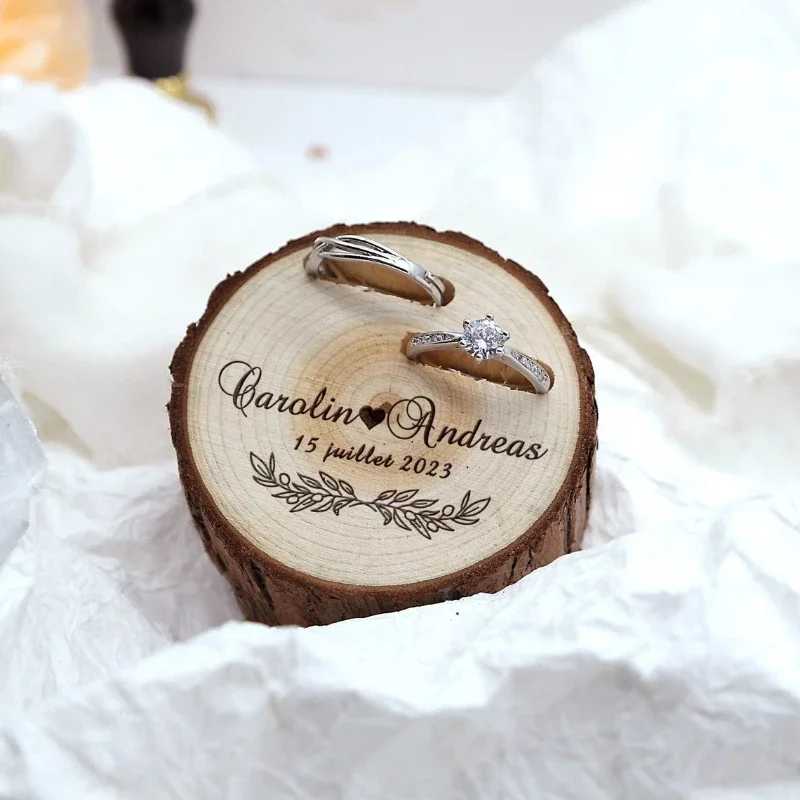 1PCS Free Custom Tree Wooden S - Ring Bearer Pillow のレビューと価格