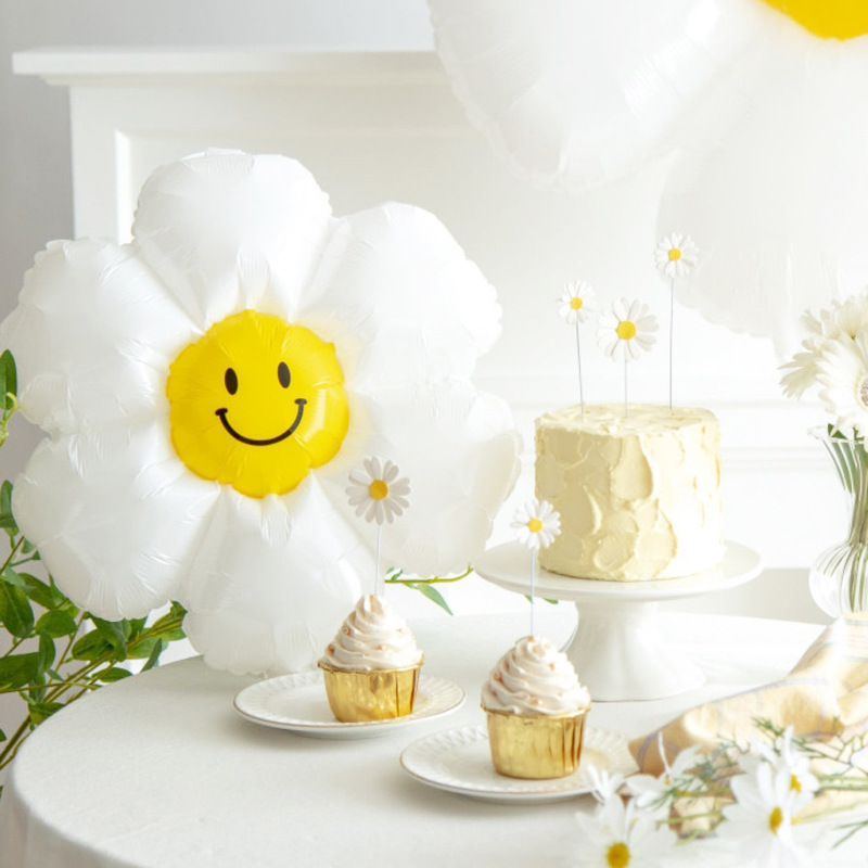 1/10 daisy balloons, huge smil - Confetti Balloon Set のレビューと価格